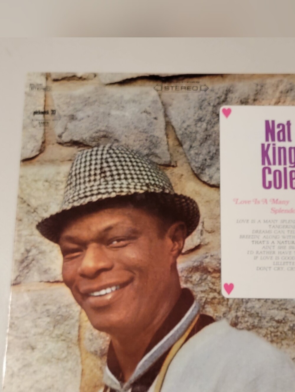Nat King Cole Love is a many Splendored Thing 33RPM Record